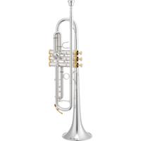 XO 1600I-S Ingram (verzilverd, vergulde versieringen) Bb trompet met koffer - thumbnail