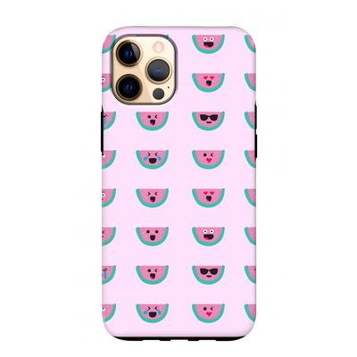 Smiley watermeloenprint: iPhone 12 Pro Max Tough Case
