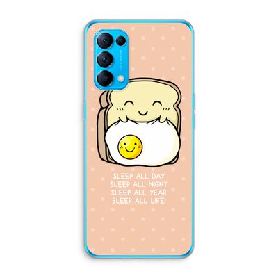 Sleep All Day: Oppo Find X3 Lite Transparant Hoesje