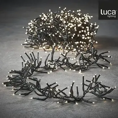 Luca Lighting LED kerstverlichting cluster 1152 lampjes 8m, warm wit