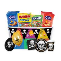 Piraten partybox - chips, snoep & feestartikelen - 2680g Piraten partybox - chips, snoep & feestartikelen - 2680g