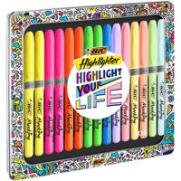 Markeerstift bic highlight your life in blik ass