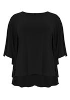 Yoek Tuniek met cape | Zwart | Maat 50/52 Yoek Tuniek met cape | Zwart | Maat 50/52