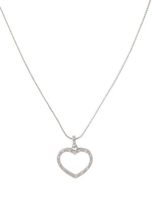 Nina Ricci collier à pendentif cœur (années 1980) - Argent