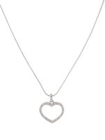 Nina Ricci collier à pendentif cœur (années 1980) - Argent