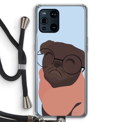 Ludo: Oppo Find X3 Transparant Hoesje met koord