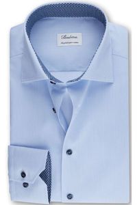 Stenströms Slimline Overhemd lichtblauw, Mille rayé, gestreept