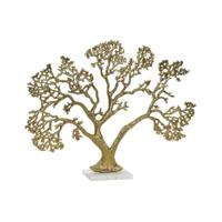 Decoratieve figuren DKD Home Decor Aluminium Marmer Boomstructuur (60 x 10 x 48 cm)