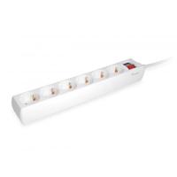 Equip 245552 6-outlet power strip with switch, 6x ac outlet(s) indoor, type f, 1.5 mm², 1.5 m