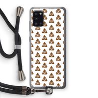 Poop emoji: Samsung Galaxy A31 Transparant Hoesje met koord