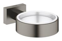 Houder GROHE Essentials Cube Hard Graphite Geborsteld
