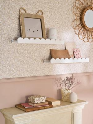 Set van 2 omkeerbare planken LIGNE FESTON wit