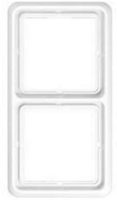 Jung CD500 afdekraam 2-voudig wit CD 582 WW