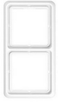Jung CD500 afdekraam 2-voudig wit CD 582 WW