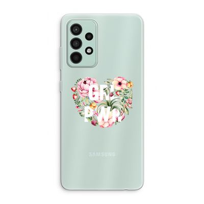GRL PWR Flower: Samsung Galaxy A52s 5G Transparant Hoesje