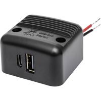 ProCar Opbouw-Power USB-C/A dubbele stekkerdoos PD/QC max. 30 W. 12 V, 24 V