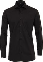 Casa Moda Heren Overhemd Zwart Poplin ML7 Modern Fit - thumbnail