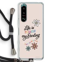 Tough Life: Sony Xperia 5 III Transparant Hoesje met koord