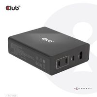 club3D CAC-1906 Laptop netvoeding 132 W Binnen Aantal uitgangen: 3 x, 1 x USB-C, USB-A GaN, USB Power Delivery (USB-PD) - thumbnail