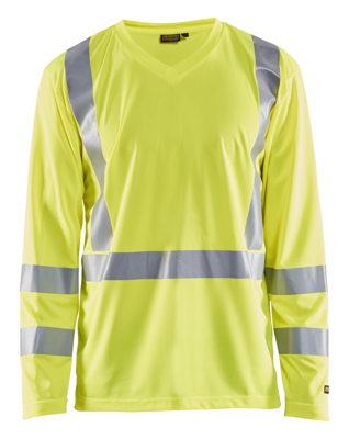 Blåkläder UV-T-Shirt lange mouw High-Vis 33831011 | High-Vis Geel | Maat L - 7330509379912