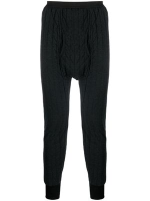 Maison Margiela pantalon slim à patch Animal - Gris