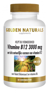 Golden Naturals B12 3000mcg Zuigtabletten