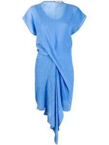 Nina Ricci robe légère à détail drapé - Bleu