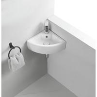 Wiesbaden Pallas - Hoekfontein - 44.5x32.5x13cm - Keramiek Glans Wit Wiesbaden Pallas - Hoekfontein - 44.5x32.5x13cm - Keramiek Glans Wit