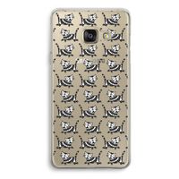 Zwarte poes: Samsung Galaxy A3 (2016) Transparant Hoesje