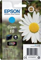 Epson inktcartridge 18, 180 pagina&apos;s, OEM C13T18024012, cyaan