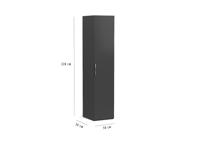 Kledingkast 50 cm voor bij opklapbed 228 cm antraciet