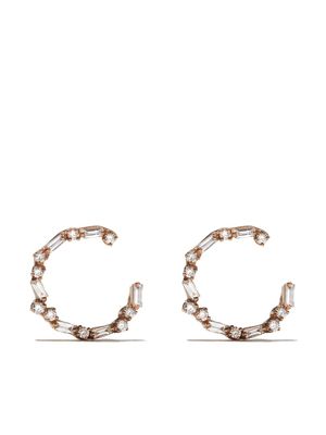 Suzanne Kalan anneaux Fireworks Spiral en or rose 18ct ornées de diamant