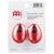 Meinl ES2-R eggshaker rood (2 stuks)