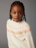 Jacquard meisjestrui ecru Jacquard meisjestrui ecru