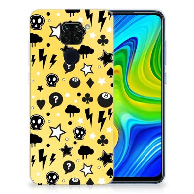 Silicone Back Case Xiaomi Redmi Note9 Punk Geel