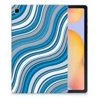 Samsung Galaxy Tab S6 Lite | S6 Lite (2022) Hippe Hoes Waves Blue Samsung Galaxy Tab S6 Lite | S6 Lite (2022) Hippe Hoes Waves Blue
