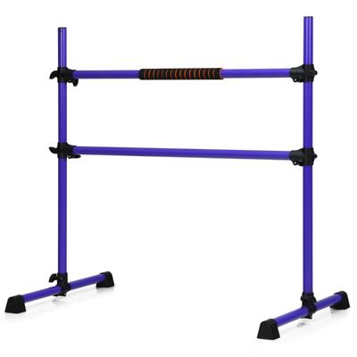 Ballet Barre Draagbare Vrijstaande Ballet Barre met Verstelbare Hoogte Dubbele Fitness Ballet Stang voor Dansen Stretchen Paars