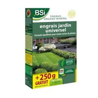 Universele organische meststof - BSI - Meerdere planten - Gazon, moestuin, bloemen - Langdurige werking - 1Kg + 250g gratis - 12,5 m²
