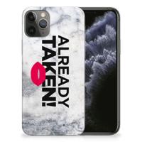 Apple iPhone 11 Pro | Siliconen hoesje | met naam Already Taken White