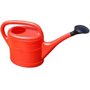 Gieter met broeskop - 5 liter - rood - kunststof - 43 cm