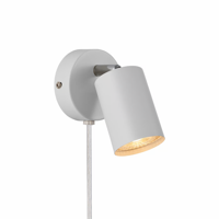 Messing leeslamp wandlamp zwart &apos;Explore&apos; Nordlux GU10 verstelbaar modern 80mm