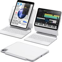 iPad Air 11" (2024) Rebound Magnetische Tastatur Hülle 360 - DE Layout-White