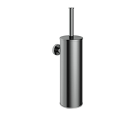 Hotbath Cobber toiletborstelset wandmodel 34 x 8,2 x 12,2 cm, zwart/chroom - thumbnail