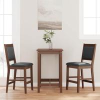 Barkrukken met kussens 2 stuks Bruin massief hout rubber