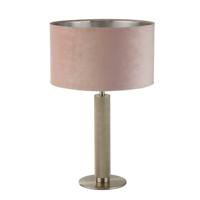 Searchlight Gouden tafellampLondon met roze kap - EU65721PI