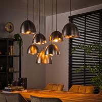 LifestyleFurn Hanglamp Gianfranco 7-lamps - Zwart Nikkel - thumbnail