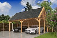 Kapschuur Billund XXL Type 1 Red Class Wood 700x512 cm- Kapschuurdak- Hout- Tuindeco