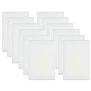 Benson Wonderspons - 12x stuks - wit - 12 cm - melamine - schoonmaken met water
