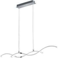 LED Hanglamp 25W Warm Wit 3000K Rechthoekig Mat Chroom Aluminium