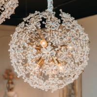 Richmond Hanglamp 'Cyntha' Crystal 50cm, kleur Brons